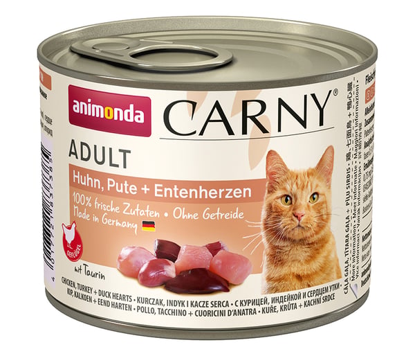 animonda Carny chicken, turkey + duck hearts 200 g