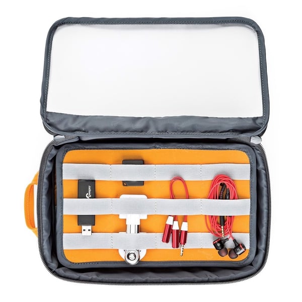 Lowepro GearUp Case Large Portmonnä Nylon, Ripstop Grå, Orange