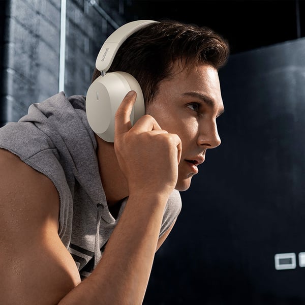 Miniatyrbillede 9 af 9: Baseus Bass 35 Max Headset Trådløs Opkald/musik USB Type-C Bluetooth Hvid