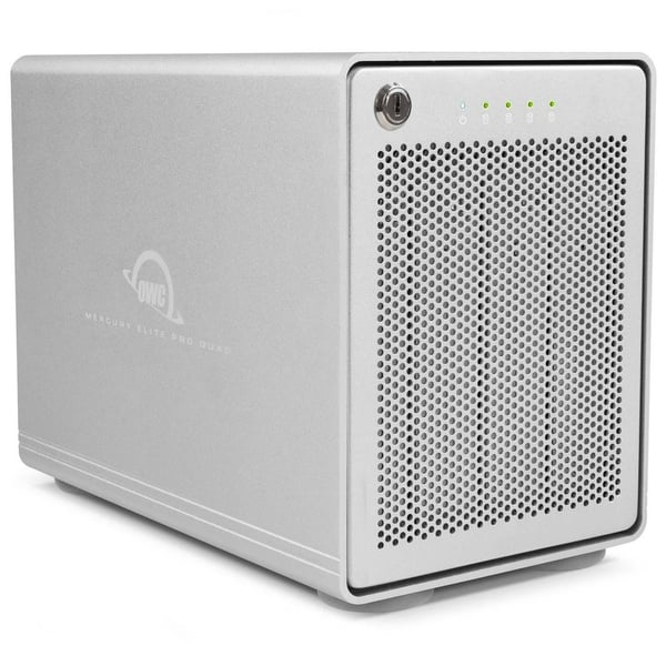 Miniatyrbillede 5 af 8: OWC Mercury Elite Pro Quad HDD/SSD kabinet Hvid 2.5/3.5"