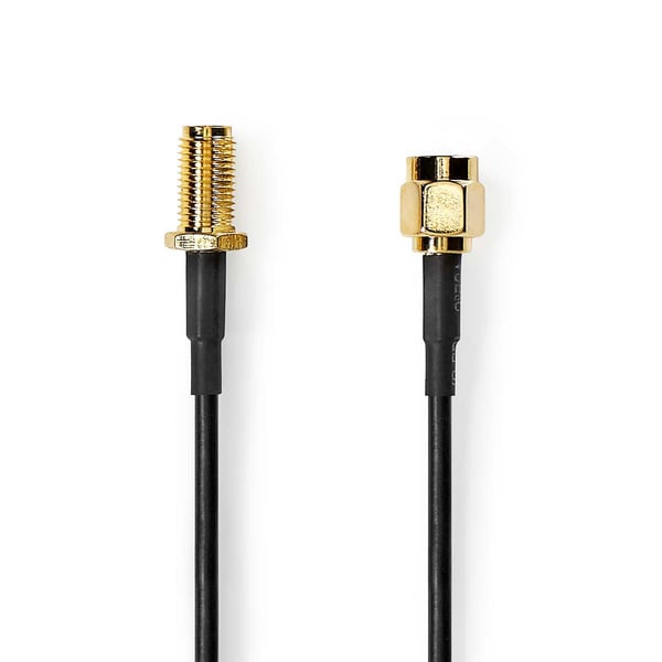 Miniatyrbillede 1 af 3: Nedis CSGL02010BK30 koaxial kabel 3 m SMA Sort
