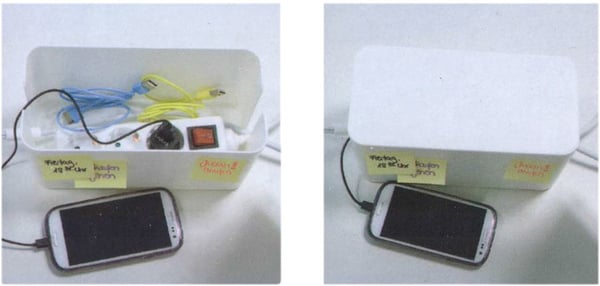 Miniatyrbillede 3 af 7: VALUE Kabelorganisator Kabelboks Hvid 1 stk