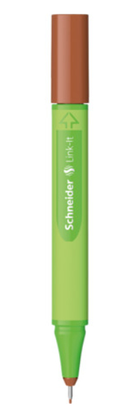 Schneider Schreibgeräte Link-It filtpenna Brun 10 styck