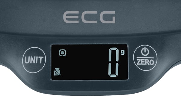 Miniatyrbillede 5 af 10: ECG KV 1120 SM Grå Elektronisk køkkenvægt