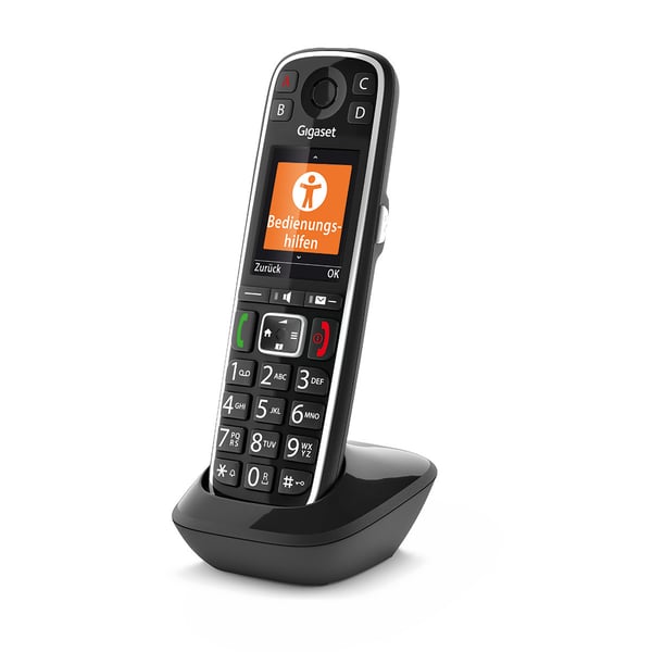 Miniatyrbild 3 av 9: Gigaset E720HX Analog telefon/DECT-telefon Namn och uppringnings-ID Svart