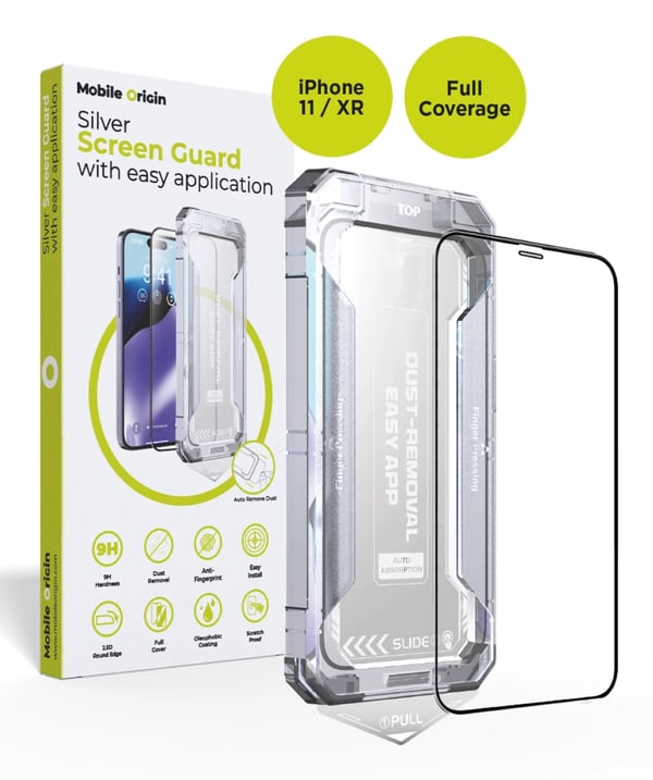Mobile Origin Silver Screen Guard Kirkas näytönsuoja Apple 1 kpl