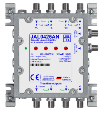 JULTEC JAL0425AN tv-signalförstärkare 87,5 - 108 MHz
