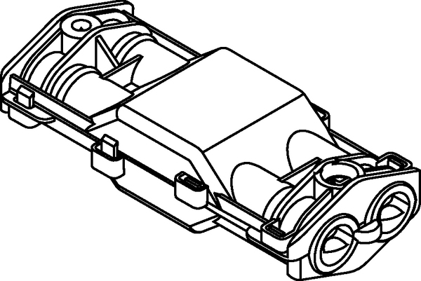 Miniatyrbillede 2 af 3: Hellermann Tyton 435-01656 kabelsamler Sort