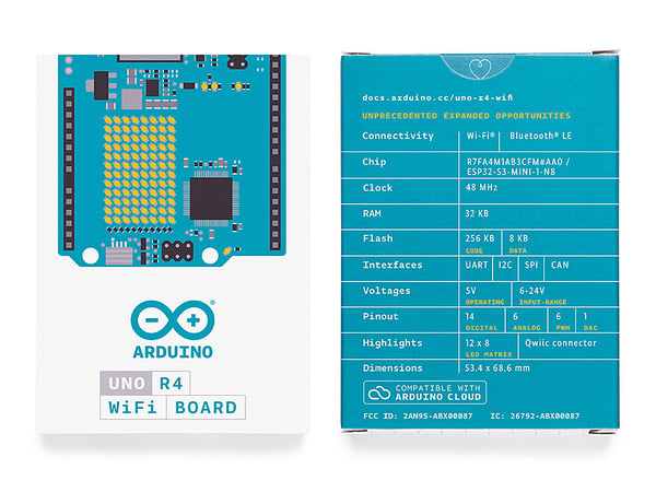Arduino UNO R4 WiFi udviklingsboard 48 MHz