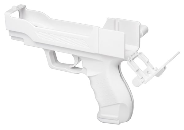 Bigben Interactive Gun, Nintendo Wii Hvid Skydevåben