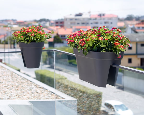 Pikkukuva 5 / 8: Artevasi Capri Balcony Plant Box Antrasiitti 6 kpl