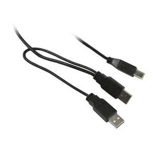 Synergy 21 S215325 USB-kabel USB 2.0 1 m USB B 2 x USB A Sort