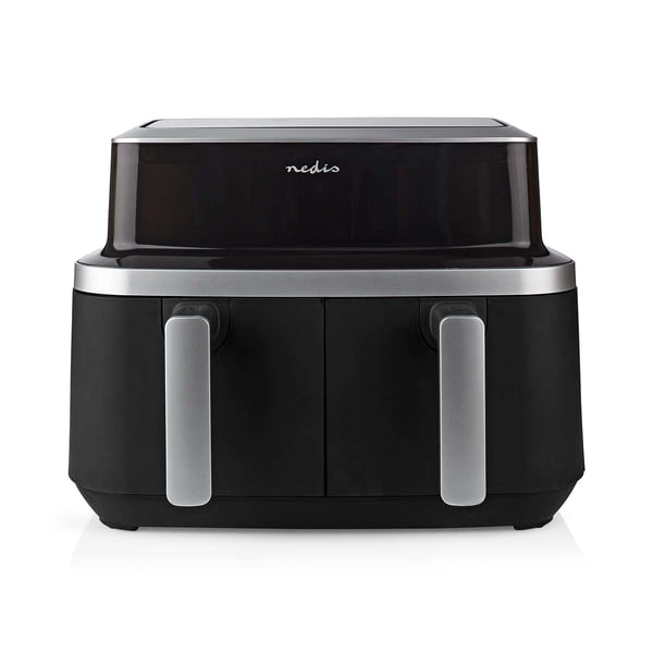 Miniatyrbillede 11 af 11: Nedis KAAF320BK frituregryde Dobbelt 4,2 L Enkeltstående 2600 W Varmluftsteger Sort
