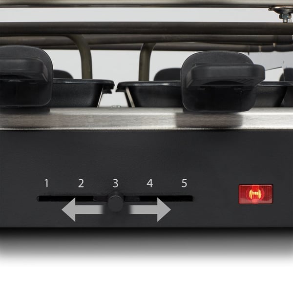 Cloer 6446 raclettegrill 8 personer 1200 W Svart