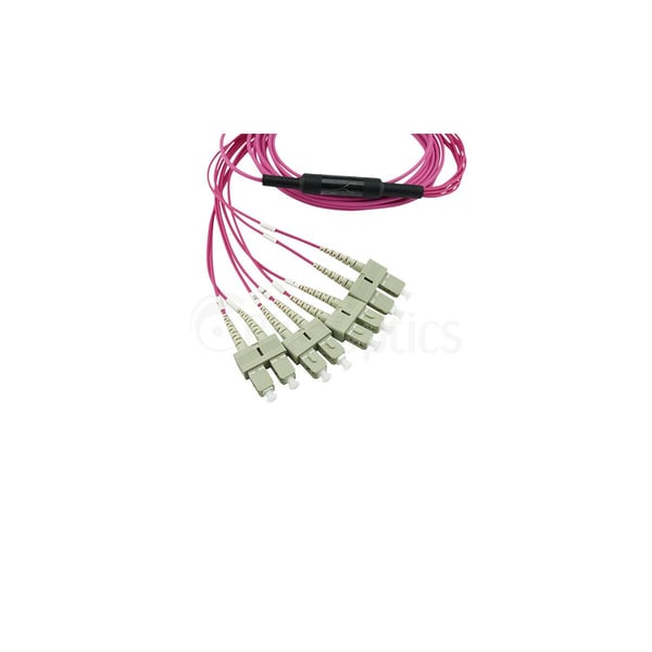 Miniatyrbillede 8 af 9: BlueOptics SFP6142FU3MKB InfiniBand og fiberoptisk kabel 3 m MTP 4x SC Magenta