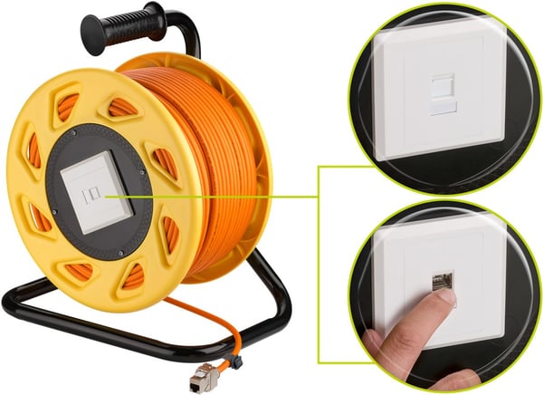 Goobay 58938 netværkskabel Orange 90 m Cat7a S/FTP (S-STP) Rund