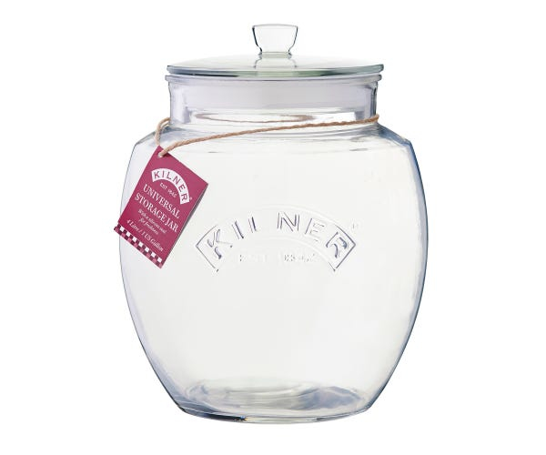 Kilner Universal Push Top Storage Oval Glas Transparent