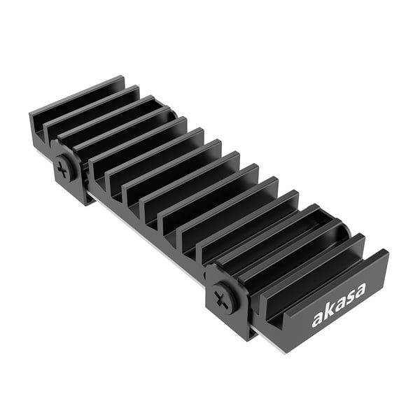 Akasa Gecko Pro SSD-asema Jäähdytyslevy/jäähdytin Musta 1 kpl