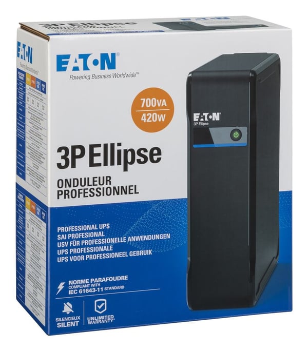 Miniatyrbillede 4 af 11: Eaton 3P700I UPS-enhed Standby (offline) 0,7 kVA 420 W 4 AC stikkontakt(er)