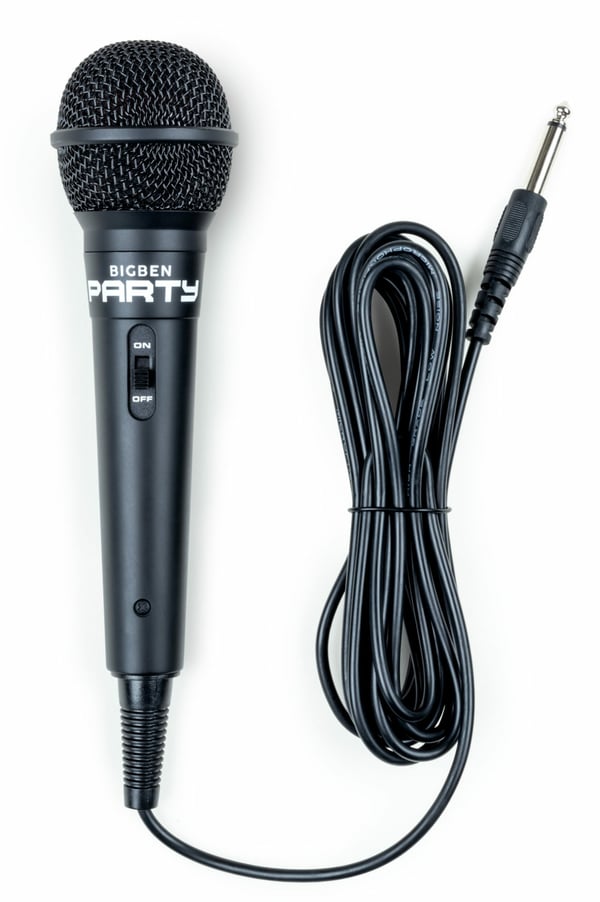 Bigben Interactive PARTYMIC mikrofoner Svart Karaokemikrofon