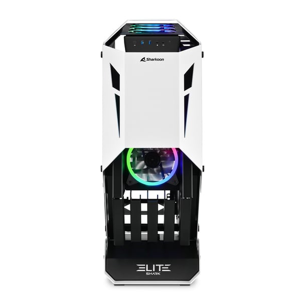 Miniatyrbild 5 av 10: Sharkoon ELITE SHARK CA700 Tower Svart, Vit