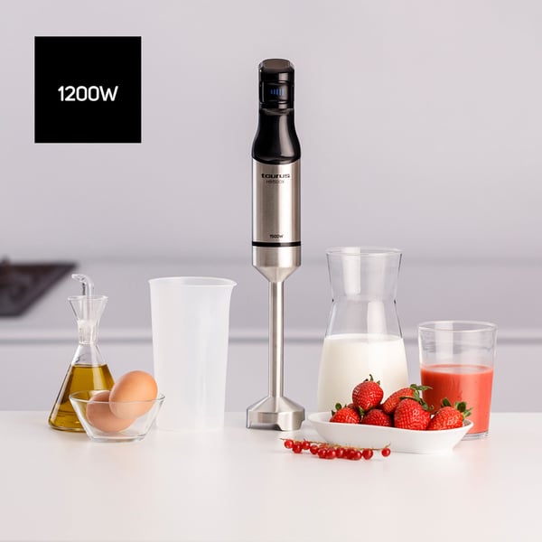 Taurus HB1500XE Nedsænkning blender 1500 W Sort, Rustfrit stål