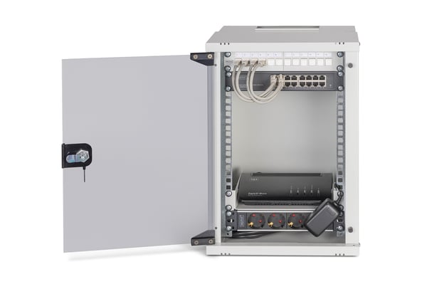 Miniatyrbild 4 av 4: Digitus DN-49102-SET rack 9U Väggmonterad rack Grå