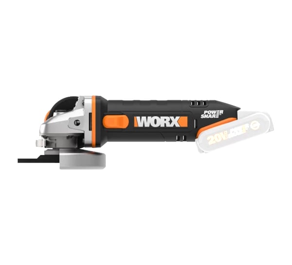 Pikkukuva 5 / 7: WORX WX800 kulmahiomakone 11,5 cm 8600 RPM 1,54 kg
