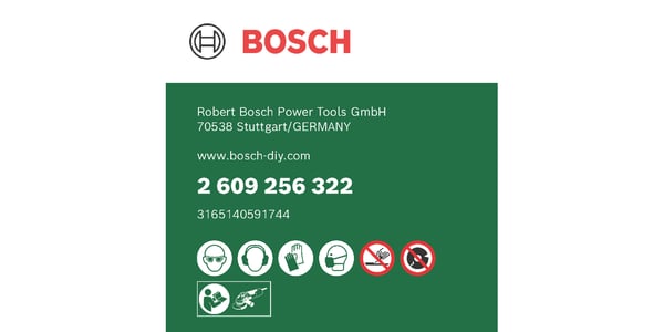 Pikkukuva 3 / 3: Bosch 2 609 256 322 kulmahiomakonetarvike levyleikkuri
