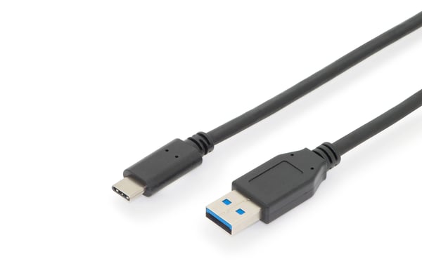 Miniatyrbild 1 av 4: DIGITUS USB Type-C Anslutningskabel, Gen2, Type-C till A