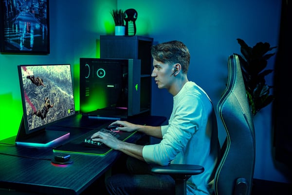 Razer Hammerhead Pro HyperSpeed Hovedtelefoner True Wireless Stereo (TWS) I ørerne Spil Bluetooth Sort