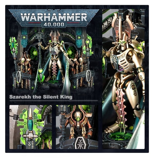 Miniatyrbillede 2 af 7: Games Workshop Szarekh, The Silent King