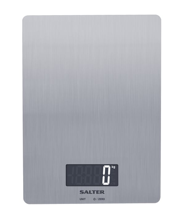 Salter 1103 SSDR Stål Bordplade Firkant Elektronisk køkkenvægt