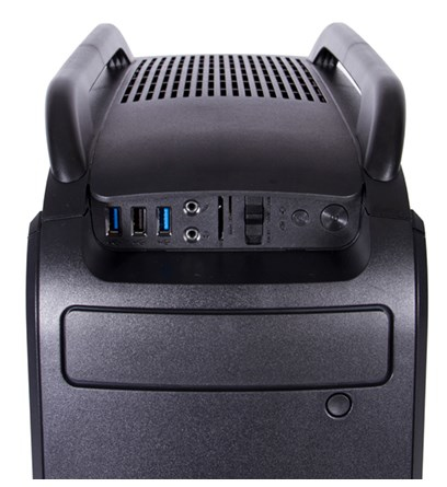 Black Lion IT1523 Midi Tower Musta, Punainen