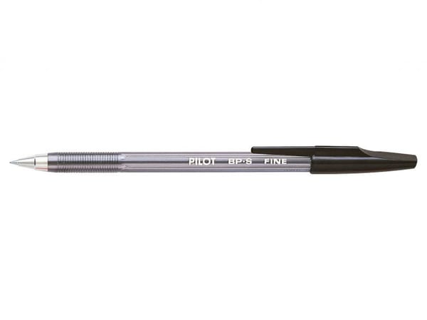 Pilot BP-S Sort Kuglepen Fin 12 stk