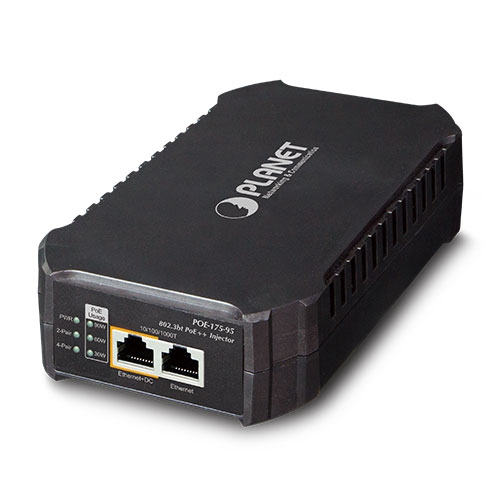 PLANET POE-175-95 verkkohaaroitin Power over Ethernet -tuki Musta PLANET POE-175-95 verkkohaaroitin Power over Ethernet -tuki Musta