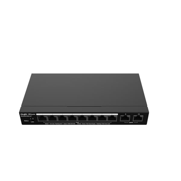 Ruijie Networks RG-ES210GC-LP nätverksswitchar hanterad L2 Gigabit Ethernet (10/100/1000) Strömförsörjning via Ethernet (PoE) stöd Svart