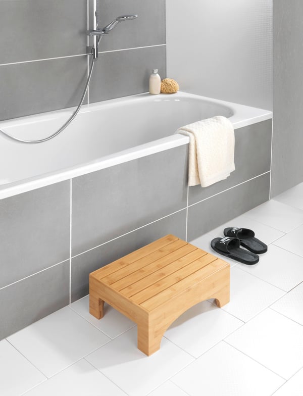 WENKO 24870100 badrumspall och -bänk Badstol