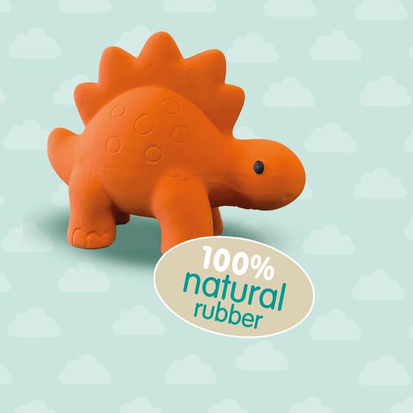 Pikkukuva 5 / 5: SES Kylpylelu Stegosaurus 100 % luonnonkumia 13213
