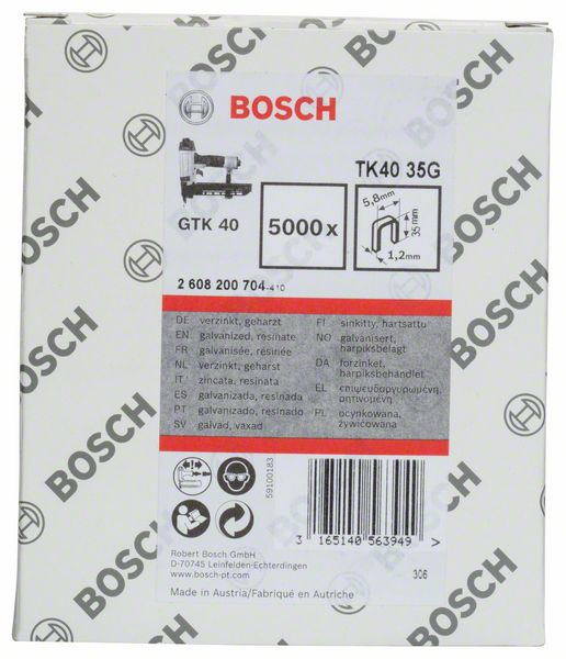 Bosch 2 608 200 704 hæfteklamme Hæftepakker 5000 hæfteklammer