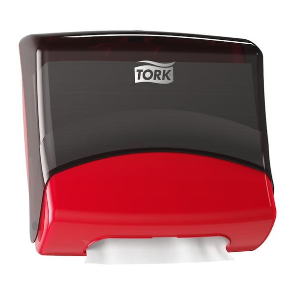 Miniatyrbillede 3 af 4: Tork 654008 håndklædedispenser Køkkenrulleholder Rød