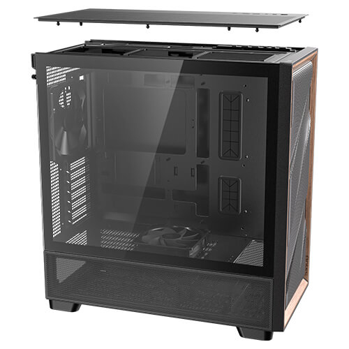 Miniatyrbillede 22 af 22: Antec FLUX - Miditårn - E-ATX - Sidepanel med vindue (hærdet glas)