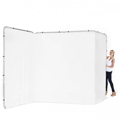 Miniatyrbild 1 av 10: Lastolite LL LB7623 fotobakgrund Aluminium, Tyg, Textil Monokromatiskt Aluminium, Svart, Vit