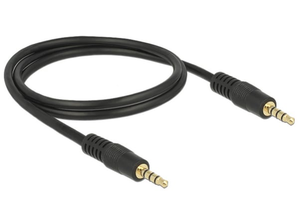 Pikkukuva 2 / 2: DeLOCK 83435 audiokaapeli 1 m 3.5mm Musta