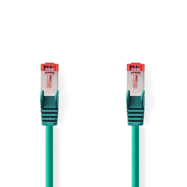 Nedis CCGL85221GN05 netværkskabel Grøn 0,5 m Cat6 SF/UTP (S-FTP) Rund