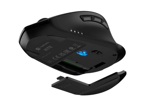 Miniatyrbild 9 av 9: NATEC Kite datormöss Kontor Högerhand Trådlös RF + Bluetooth Optisk 4000 DPI