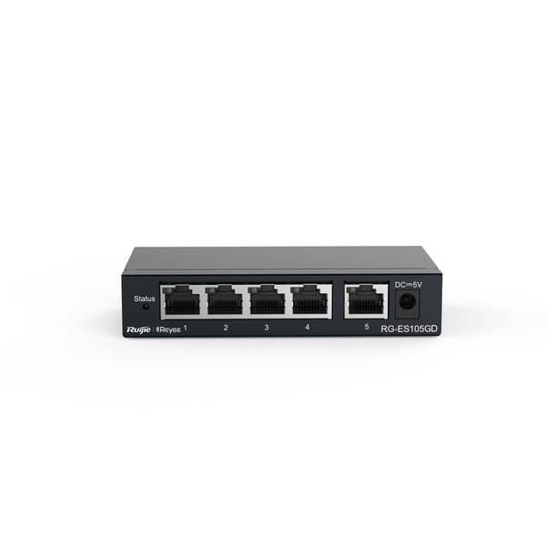 Ruijie Networks RG-ES105GD netværksswitch Ikke administreret Gigabit Ethernet (10/100/1000) Sort