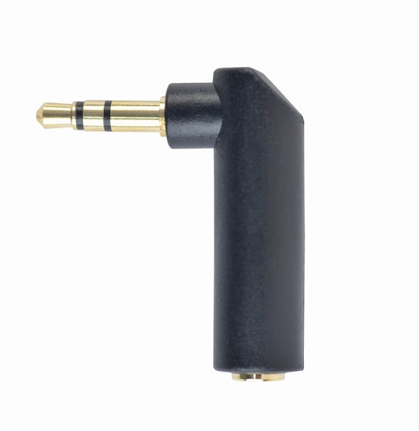 Miniatyrbillede 1 af 3: Gembird A-3.5M-3.5FL kabel kønsskifter 3.5mm Sort