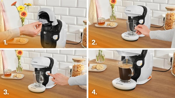 Bosch TAS114E kaffemaskine Fuld-auto Kapsel kaffemaskine 0,7 L