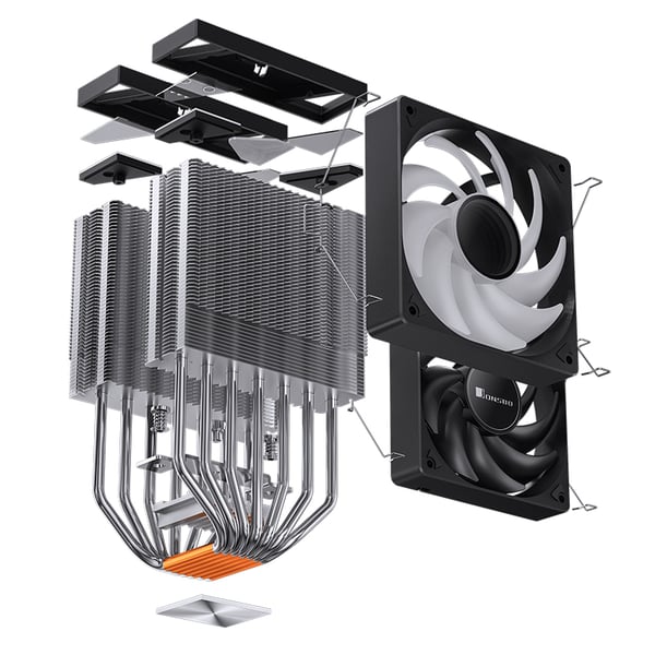 Miniatyrbild 9 av 26: Jonsbo CR-3000 ARGB kylsystem för dator Processor Fan 12 cm Svart 1 styck
